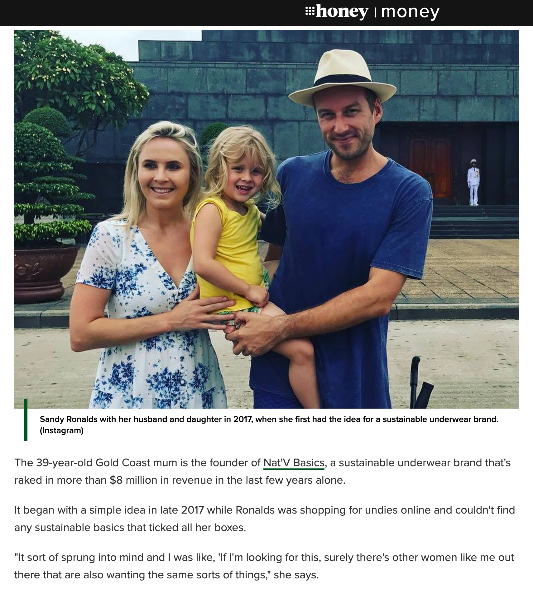 Nat’v in the Media: Founder Sandy Ronalds Talks Sustainability with 9Honey