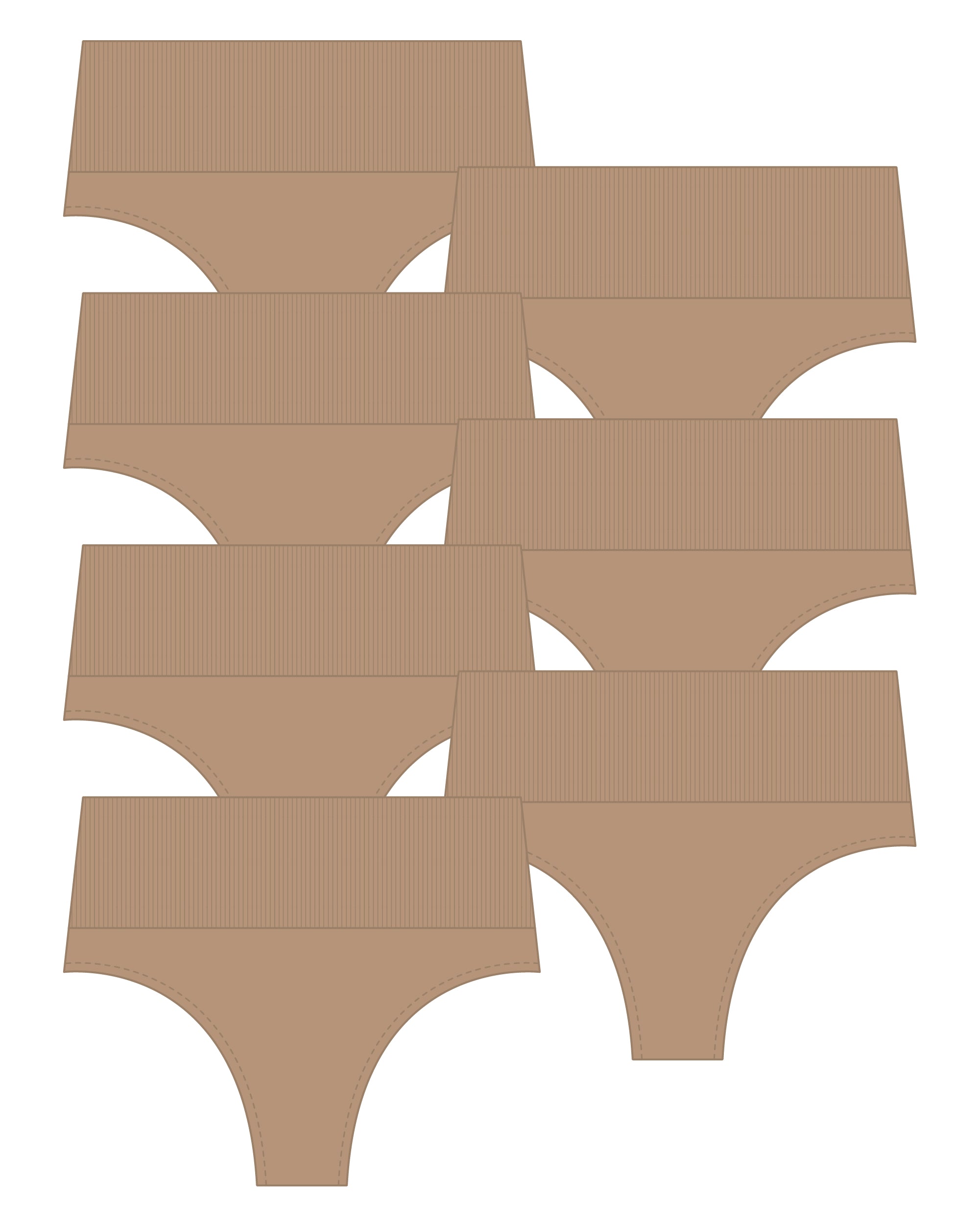 NEW DESIGN ChiChi G String Beech 7 Set