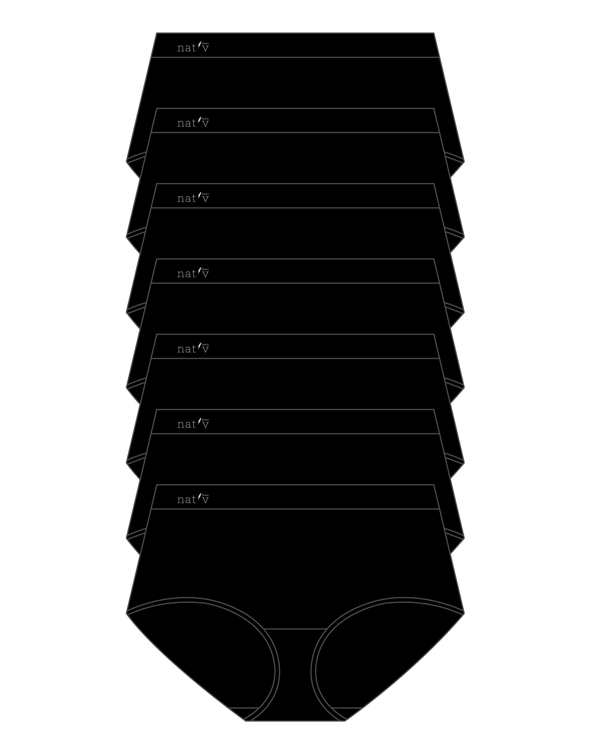 Classic Brief Black - 7 Set