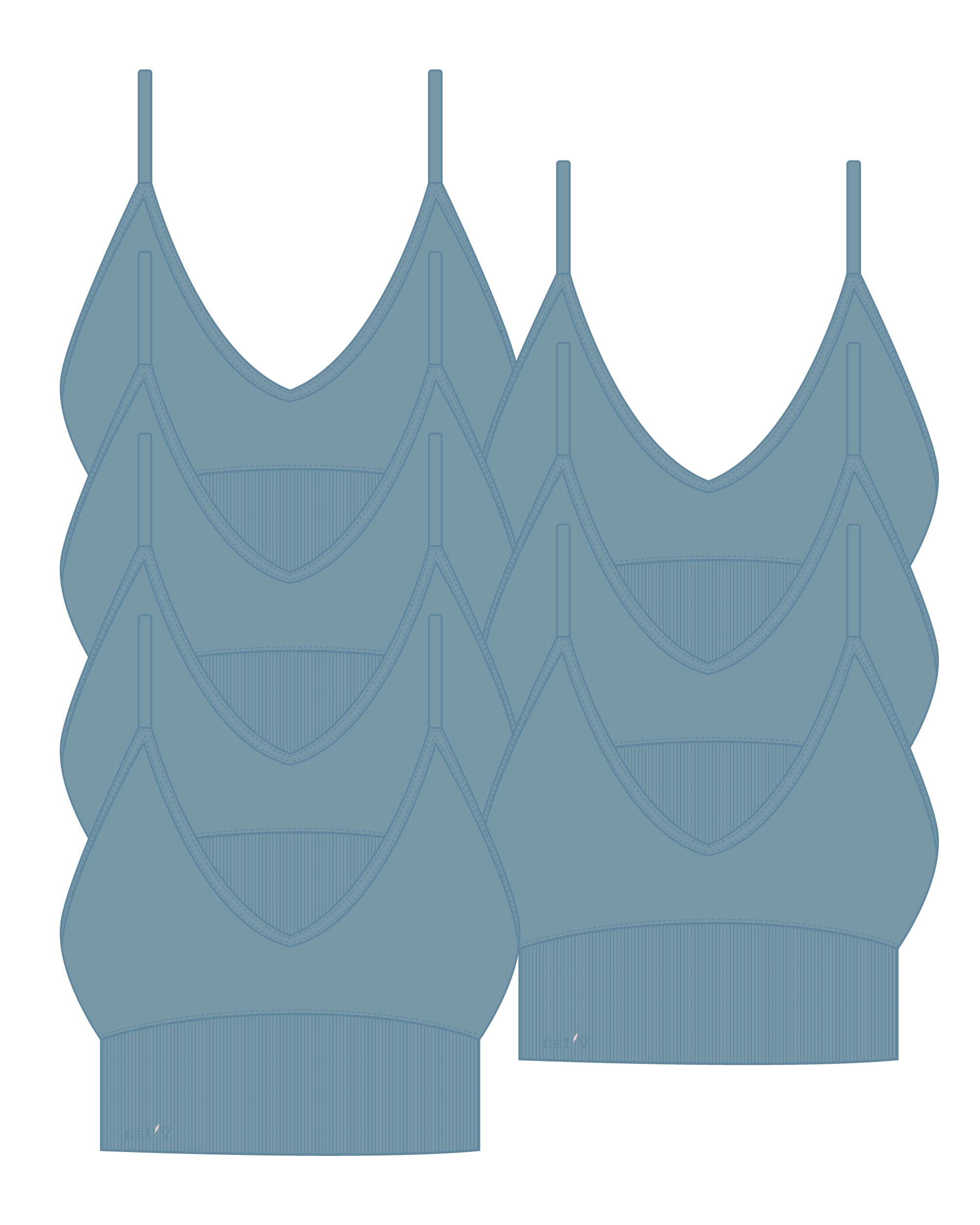 Classic Crop Blue 7 Set - Light Support