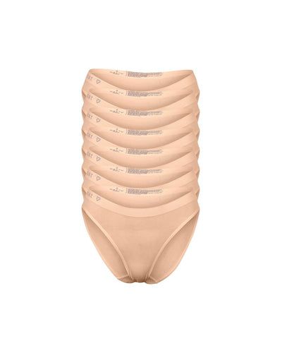 Callie Modal Bikini Brief Underwear 7 Pack - Bone