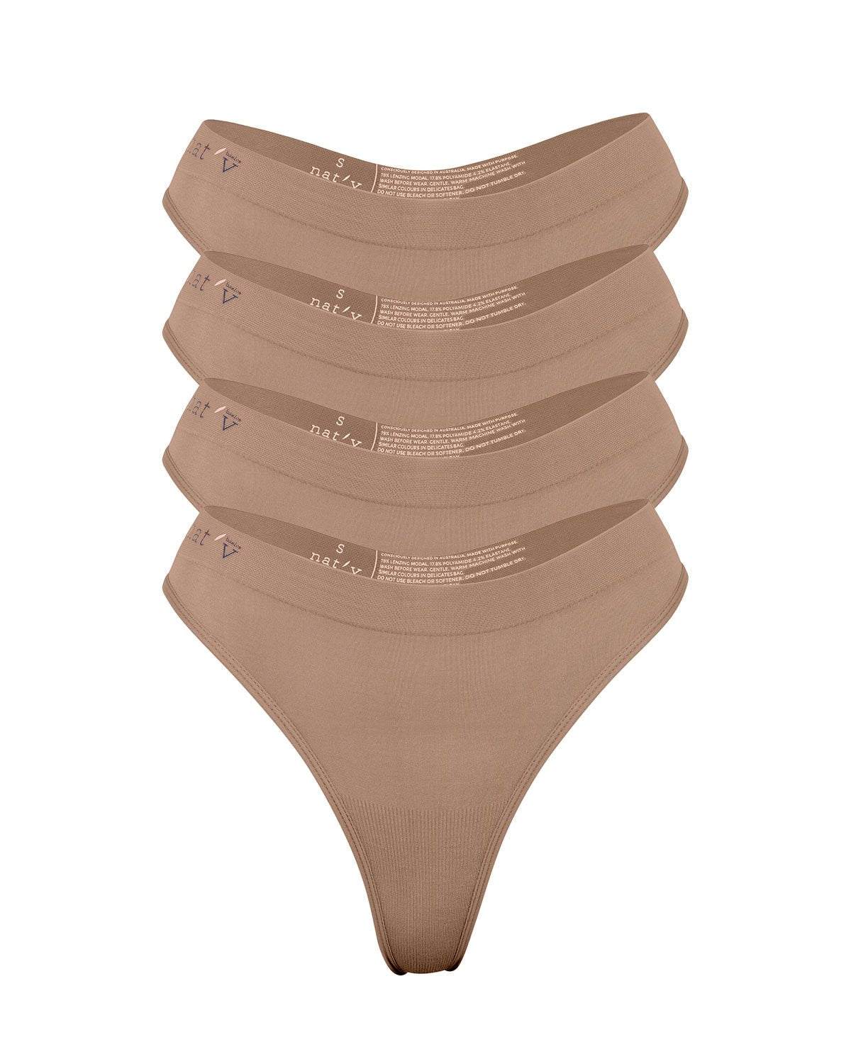 The Cheeky 4 G Bundle - Signature ColoursSetsnullQUICK FACTS
Medium G string 
Thin, soft waistband
Semi-seamless design
78% Lenzing Modal, 17.8% Polyamide and 4.2% Elastane
Putting the OG in G string, this cheeky