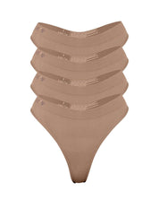 The Cheeky 4 G Bundle - Signature ColoursSetsnullQUICK FACTS
Medium G string 
Thin, soft waistband
Semi-seamless design
78% Lenzing Modal, 17.8% Polyamide and 4.2% Elastane
Putting the OG in G string, this cheeky
