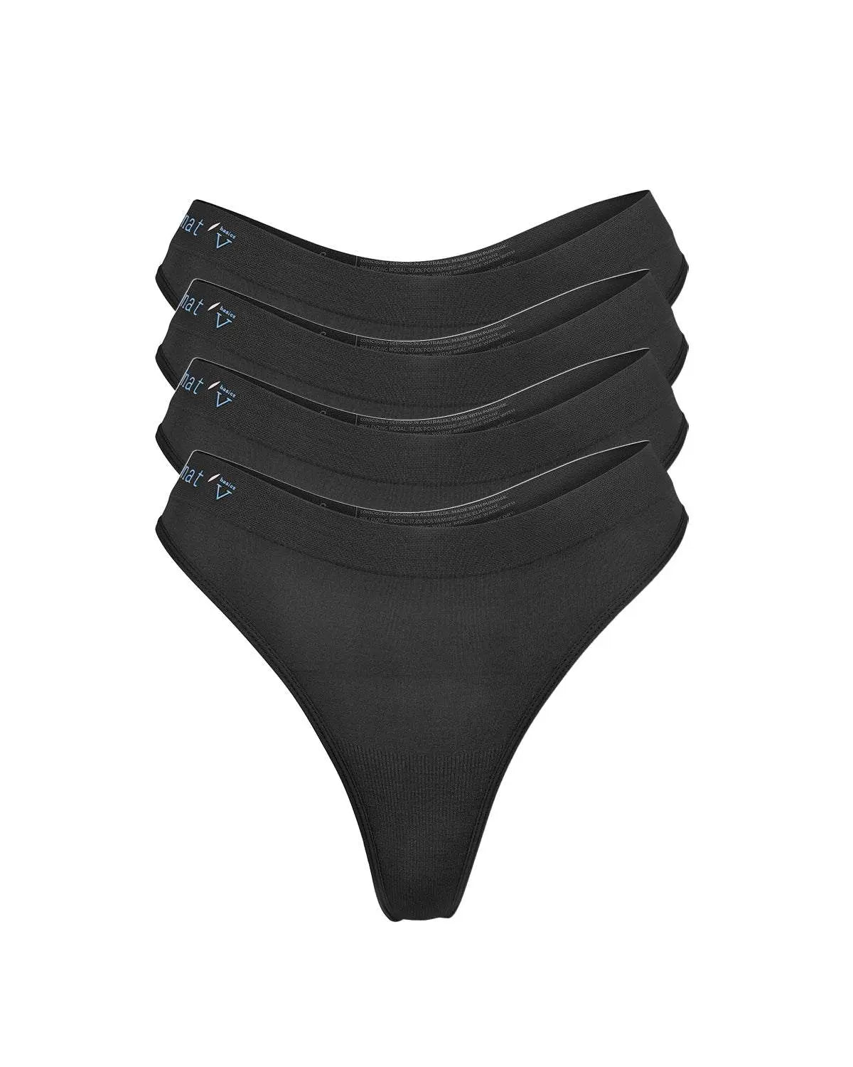 The Cheeky 4 G Bundle - Signature ColoursSetsnullQUICK FACTS
Medium G string 
Thin, soft waistband
Semi-seamless design
78% Lenzing Modal, 17.8% Polyamide and 4.2% Elastane
Putting the OG in G string, this cheeky