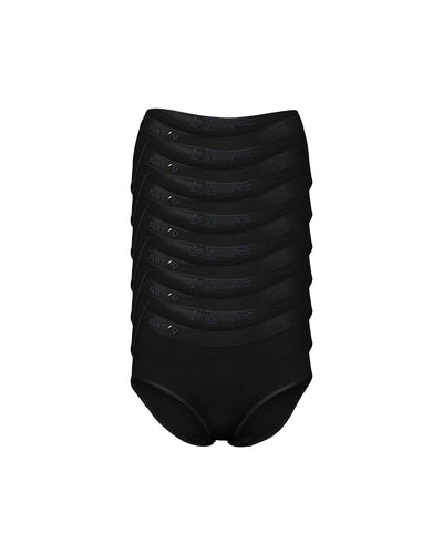 Classic Modal Full Brief Underwear 7 Pack - Black