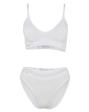 Callie Brief + Callie Crop Blanco