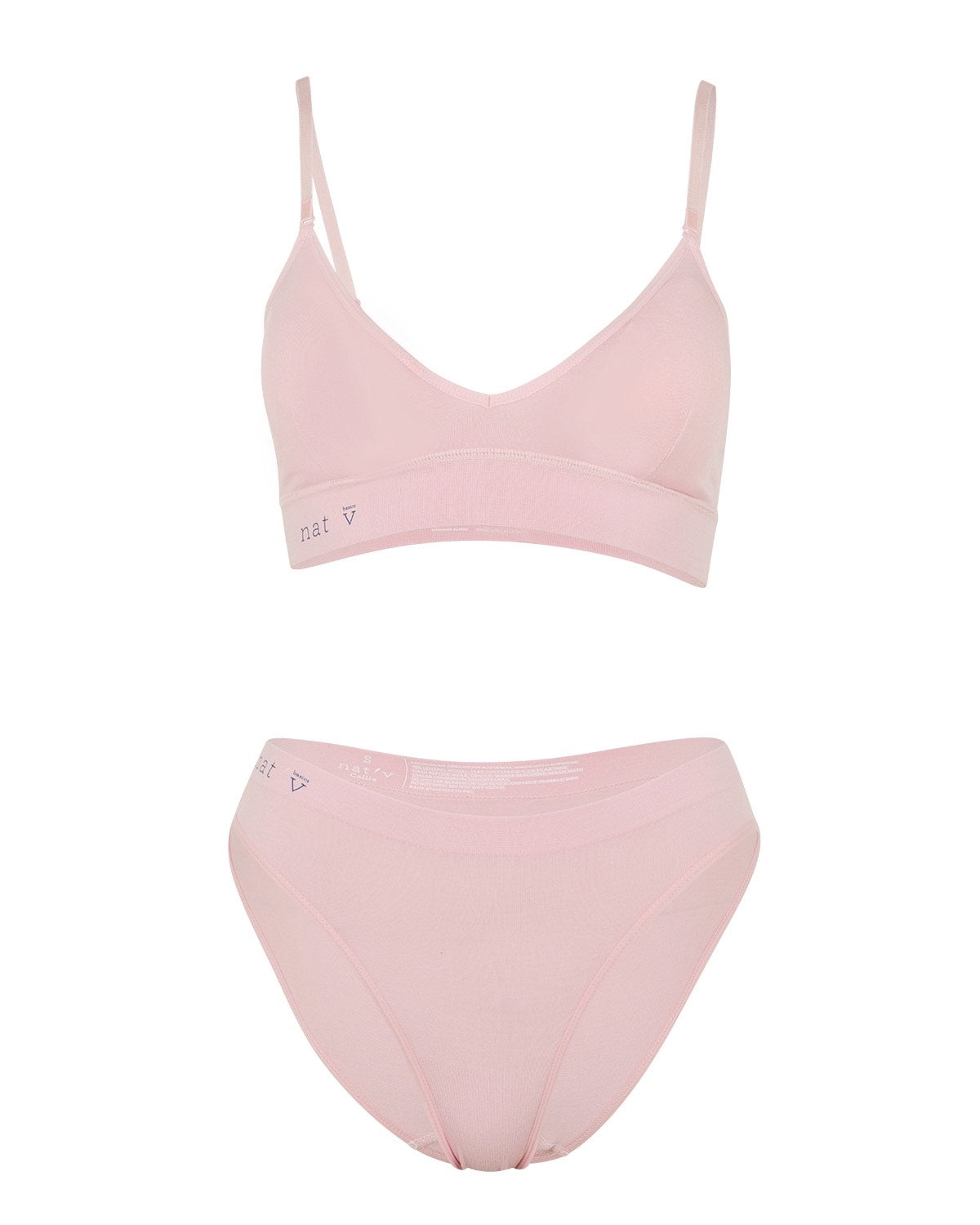 Callie Brief + Callie Crop Blush