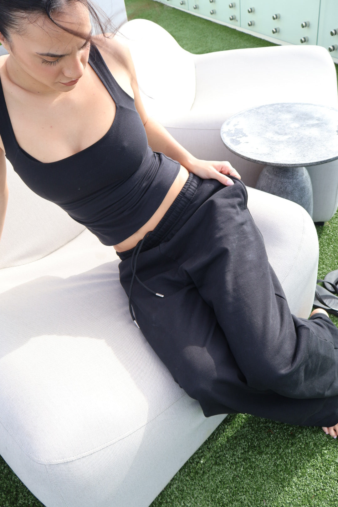 COTTON SWEATS - BLACK