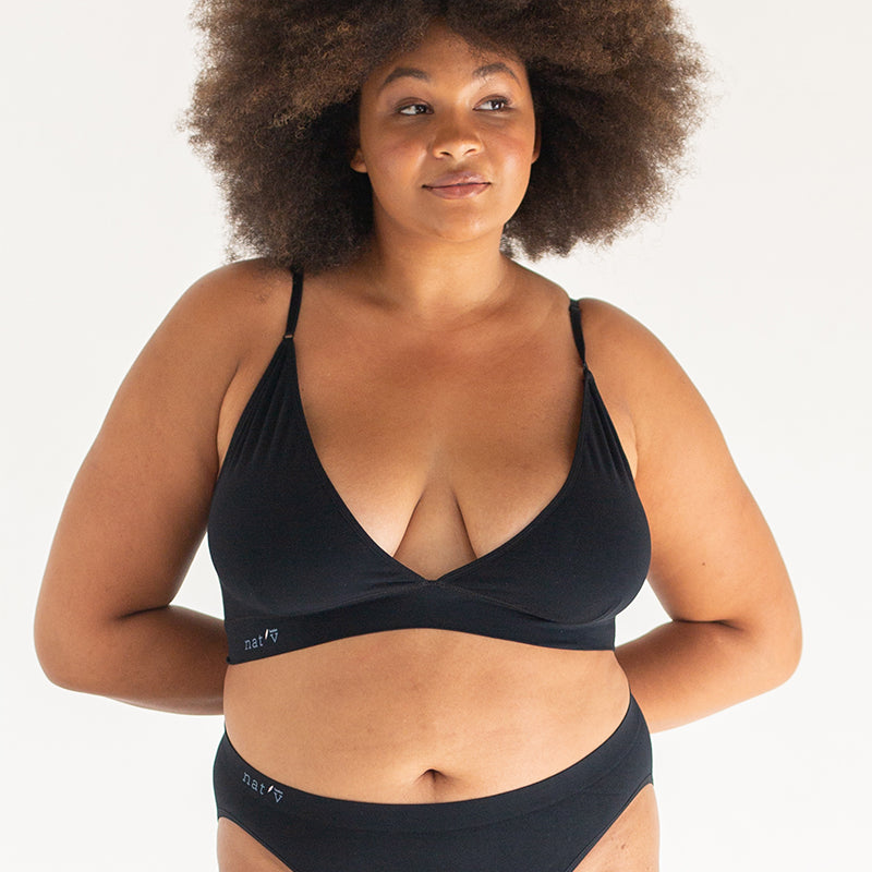 V Crop – Black | Nat'v Basics