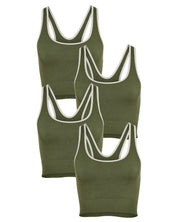 RACER CROP 4 PACK - MOSS GREEN