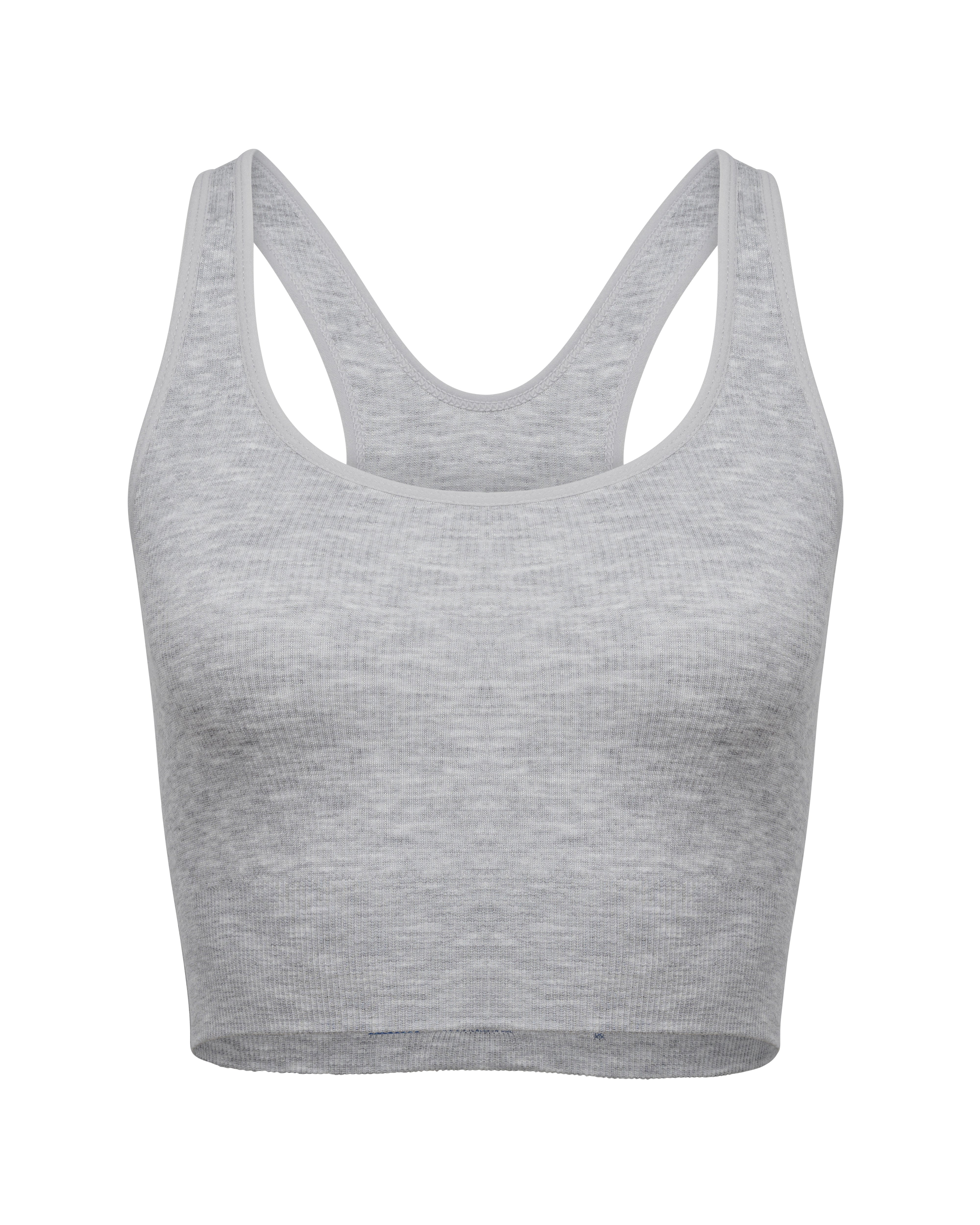 Racer Crop Marle Grey