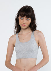 Racer Crop Marle Grey