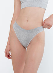 Cheeky G + Racer Crop Marle Grey