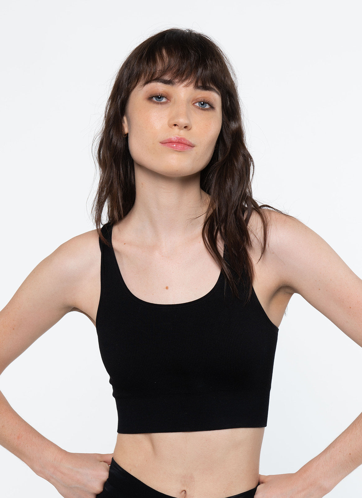 Cheeky G + Racer Crop Black