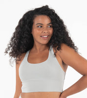 ChiChi Crop Modal Ribbed Racerback Bralette - Sage