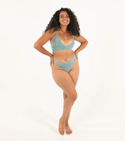 V CROP - BLUE