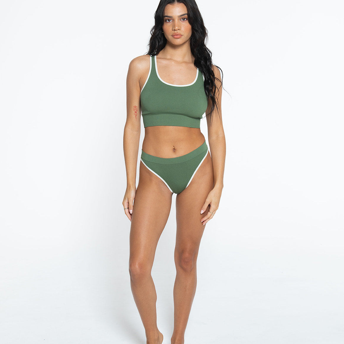 Racer Crop 4 Pack – Moss Green | Nat'v Basics