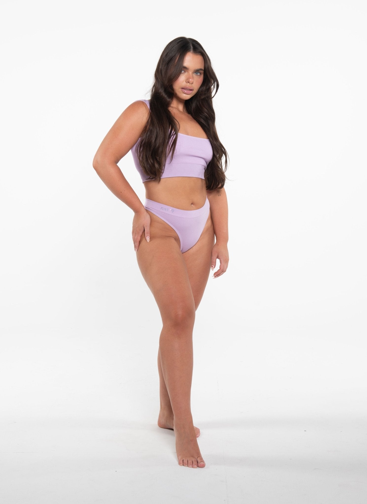 Basic Crop + Cheeky G Orchid Set - natvbasics.com