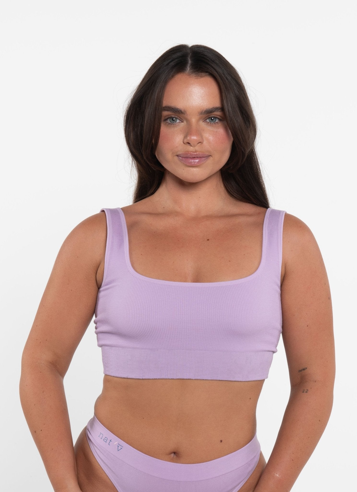 Basic Crop + Cheeky G Orchid Set - natvbasics.com