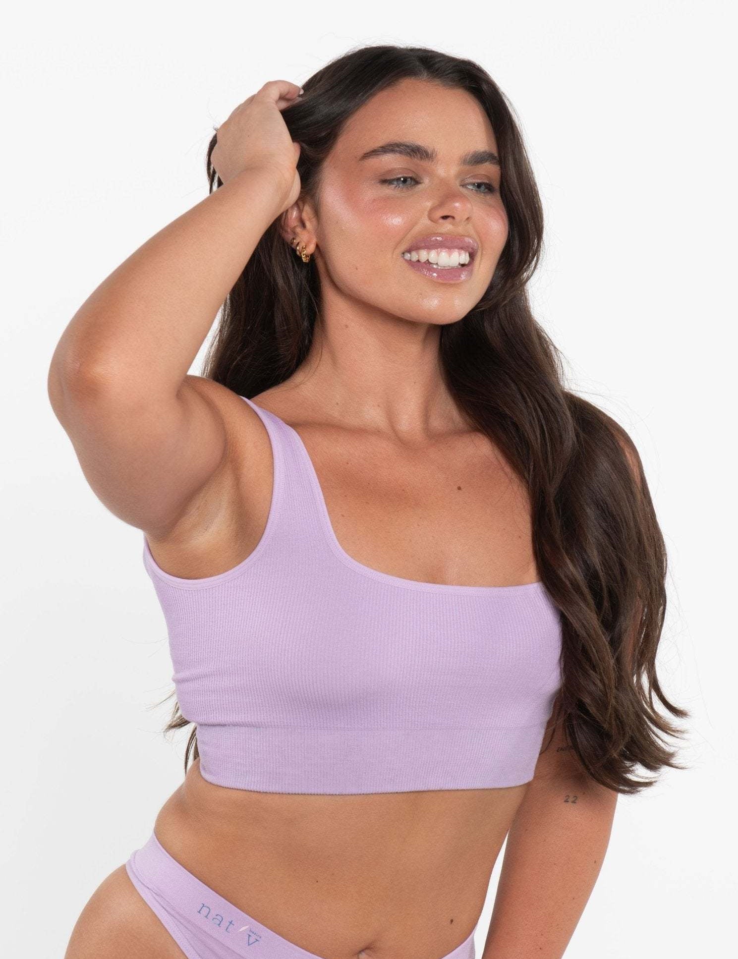 Basic Crop - OrchidCropnullScoop back design and wire free

Loose fit with a medium waistband
Textured ribbed fabric

50% Lenzing Modal, 38% Recycled Nylon, 12% Elastic


The loose fit and med