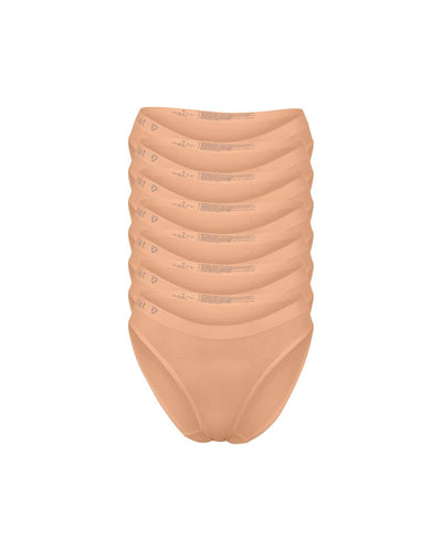 Callie Modal Bikini Brief Underwear 7 Pack - Beech