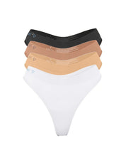 Cheeky Modal G-String Underwear 4 Pack - Nudes