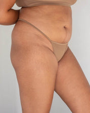 Carbon Recycled Nylon G-String Underwear - Bronze