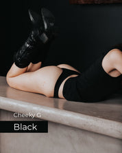 Cheeky Modal G-String Underwear 7 Pack - Black