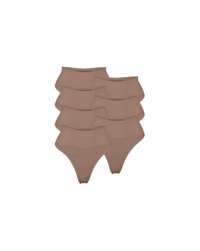 ChiChi Modal G-String Underwear 7 Pack - Chestnut