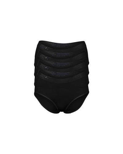 Classic Modal Full Brief Underwear 4 Pack - Black