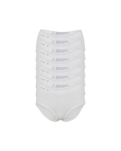 Classic Modal Full Brief Underwear 7 Pack - White