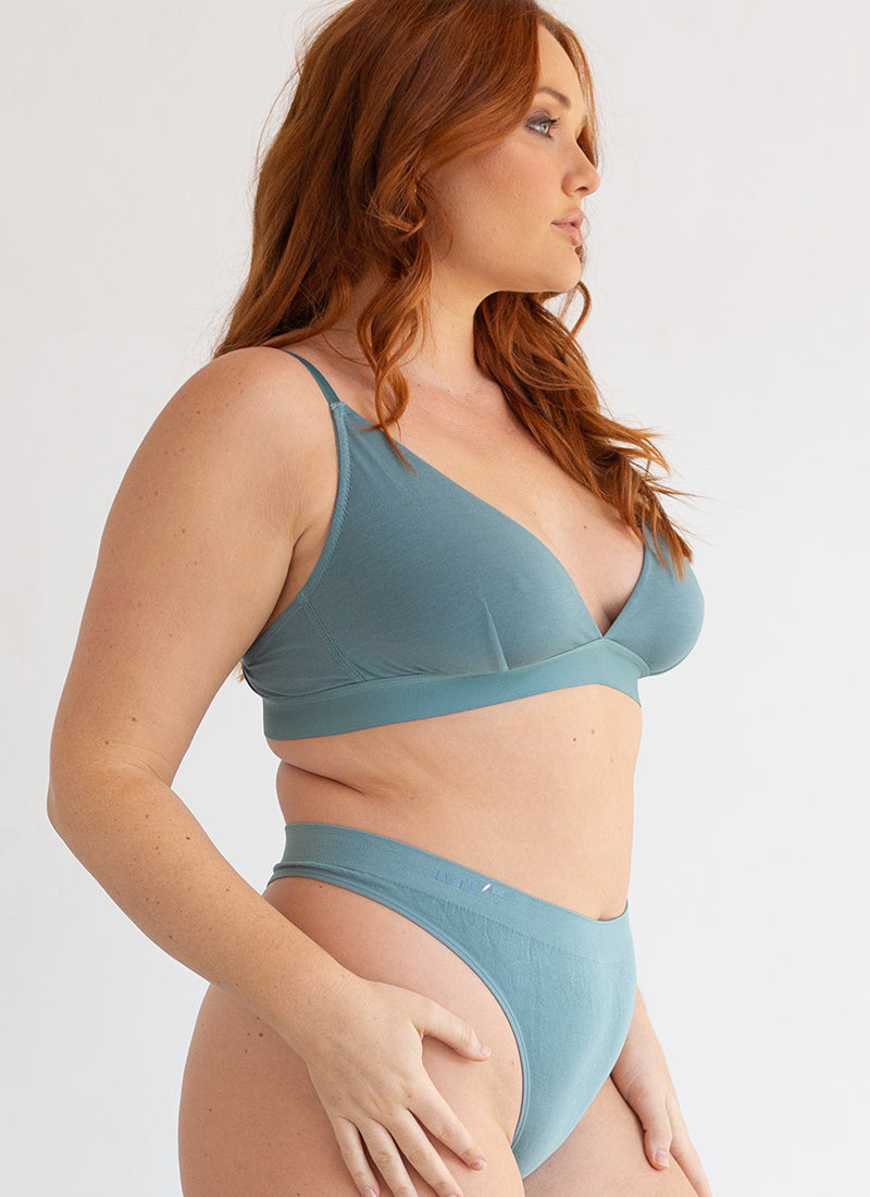 Cheeky Crop Blue - Buy 3 get 1 free - Light Support